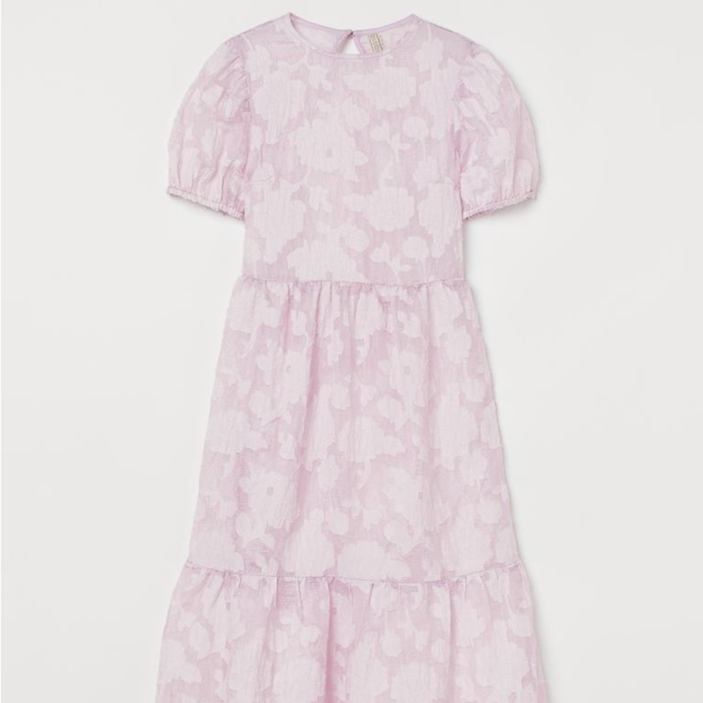 H&M light purple Jacquard-patterned Dress